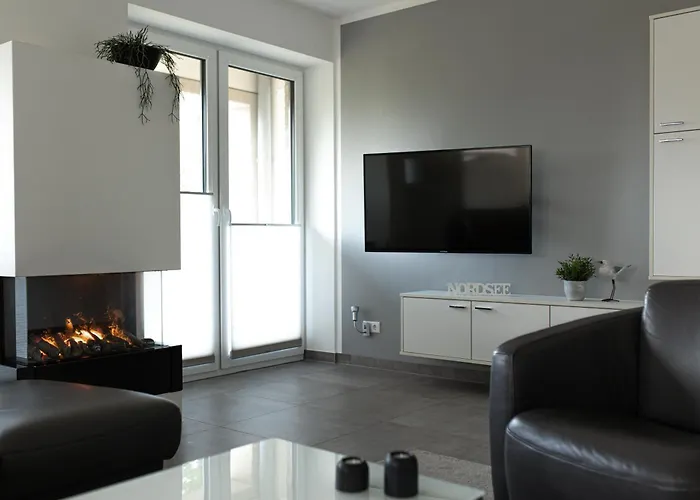Watn Meerblick-nordseepark Dangast, 2schlafzimmer,2baeder,kamin,parkplatz Appartement